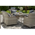 "Неаполь" обеденная группа плетеная из искусственного ротанга, цвет соломенный