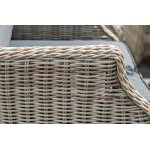 "Неаполь" обеденная группа плетеная из искусственного ротанга, цвет соломенный