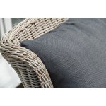 "Неаполь" обеденная группа плетеная из искусственного ротанга, цвет соломенный