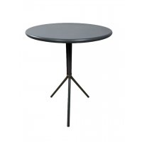 "Мохито" стальной круглый стол Ø60см, цвет темно-серый