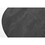 "Сантьяго" журнальный стол из HPL круглый Ø40 H55, каркас из стали золотой, цвет столешницы "серый гранит"