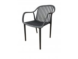 "Мохито" стул пластиковый, цвет темно-серый "Мохито" стул пластиковый, цвет темно-серый