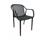 "Мохито" стул пластиковый, цвет темно-серый