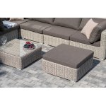 "Лунго" трансформирующаяся лаунж-зона из искусственного ротанга, цвет бежевый