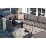 "Лунго" трансформирующаяся лаунж-зона из искусственного ротанга, цвет бежевый