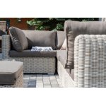 "Лунго" трансформирующаяся лаунж-зона из искусственного ротанга, цвет бежевый