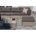 "Лунго" трансформирующаяся лаунж-зона из искусственного ротанга, цвет бежевый