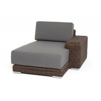"Капри" кушетка из искусственного ротанга, цвет коричневый