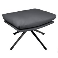 Оттоманка HUG тёмно-серый, экокожа