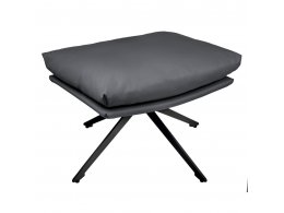 Оттоманка HUG тёмно-серый, экокожа