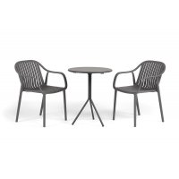 "Мохито" обеденная группа на 2 персоны, цвет темно-серый