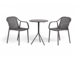 "Мохито" обеденная группа на 2 персоны, цвет темно-серый "Мохито" обеденная группа на 2 персоны, цвет темно-серый