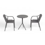 "Мохито" обеденная группа на 2 персоны, цвет темно-серый