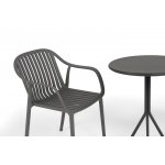 "Мохито" обеденная группа на 2 персоны, цвет темно-серый