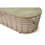 "Валенсия" журнальный столик из искусственного ротанга, цвет соломенный