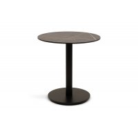 "Каффе" стол из HPL круглый Ø70см, цвет "серый мрамор"