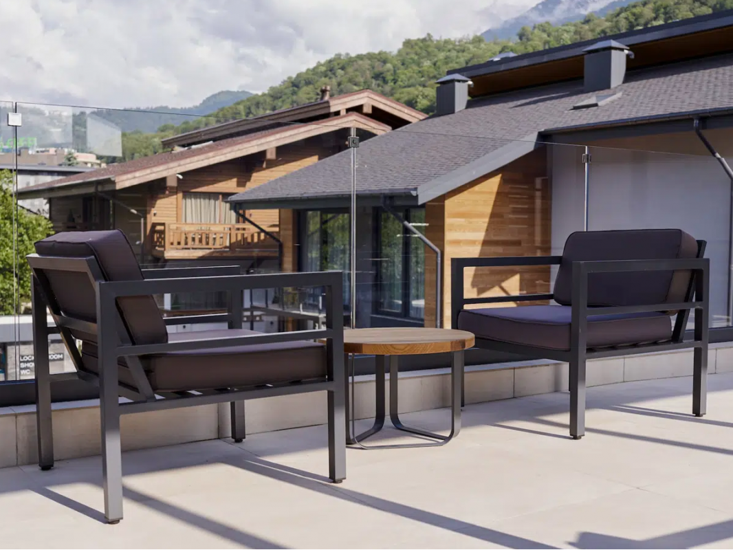 "Эстелья" кресло, каркас алюминий темно-серый (RAL7024) муар, ткань темно-серая 027 "Эстелья" кресло, каркас алюминий темно-серый (RAL7024) муар, ткань темно-серая 027