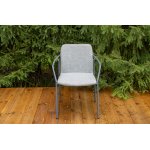 "Марокко" стул из текстилена nanotex, алюминиевый каркас, цвет серый