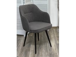 Стул ЛОРИС 360 град. поворот. B28 Темно-серый, велюр / черный каркас, М-City