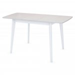 Стол Oslo раскладной 100-130x80x76см, Сосна Рандерс, белый Стол Oslo раскладной 100-130x80x76см, Сосна Рандерс, белый