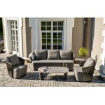 "Флоренция" лаунж-зона из искусственного ротанга, цвет графит