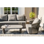 "Флоренция" лаунж-зона из искусственного ротанга, цвет графит