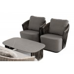 "Флоренция" лаунж-зона из искусственного ротанга, цвет графит