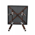 "Кабри" плетеный стол из искусственного ротанга, цвет черно-белый