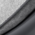 Кресло HUG тёмно-серый, экокожа, шенилл