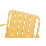 "Гелиос" стул стальной, цвет желтый