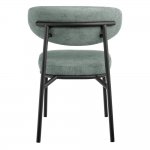 Стул Lucas 2 шалфей шенилл с чёрными ножками