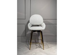 Стул барный Виола BS1241-WT, 55х46х105 см, белый крем/золото Стул барный Виола BS1241-WT, 55х46х105 см, белый крем/золото