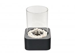 Биокамин настольный "SQUARE", 17x17x25,5 см, из металла, стекла