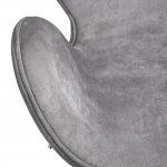 Кресло SWAN STYLE CHAIR серый, искусственная замша Кресло SWAN STYLE CHAIR серый, искусственная замша