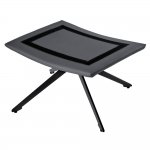 Оттоманка HUG тёмно-серый, экокожа