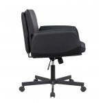 Кресло офисное TopChairs Foldo с откидными подлокотниками черное