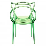 Стул Masters прозрачный зелёный