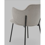 Стул Джиннет NEW велюр светло-серый Стул Джиннет NEW велюр светло-серый