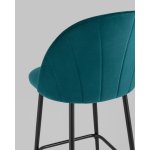 Стул полубарный Логан SN велюр изумрудный