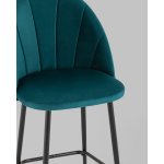Стул полубарный Логан SN велюр изумрудный