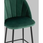 Стул полубарный Логан SN велюр зелёный
