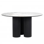 Стол BRAVO 140х85х77 см керамогранит Calacatta Matt