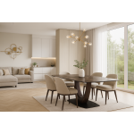 Стол обеденный Римини MC3020-180BR, 180х90х76 см, коричневая керамика