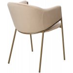 Стул ДИЛЛ, цвет H-06 Бежевый, велюр / шампань каркас М-City