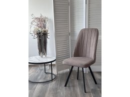 Стул ПРОВАНС 360 град. поворот. B5 Капучино, велюр / черный каркас, М-City