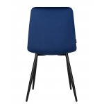 Набор 4 шт Стул обеденный DOBRIN CHILLY, Темно-синий Holland 60, основание черное