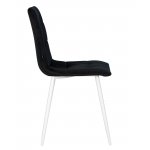 Набор 4 шт Стул обеденный DOBRIN CHILLY, Черный Holland 75, основание белое