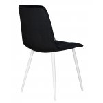 Набор 4 шт Стул обеденный DOBRIN CHILLY, Черный Holland 75, основание белое