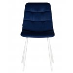Набор 4 шт Стул обеденный DOBRIN CHILLY, Темно-синий Holland 60, основание белое