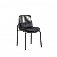 Стул Louran с подушкой чёрный